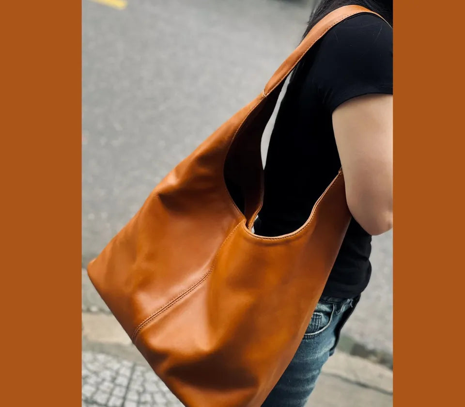 Genuine Leather Handmade Hobo Bag