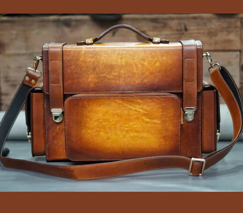 Genuine Leather Satchel Bag